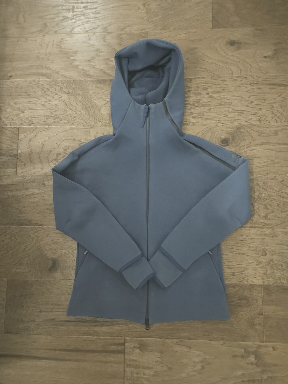 Adidas Navy Blue Zip Up Womens Size M Hoodie In Excellent Condition